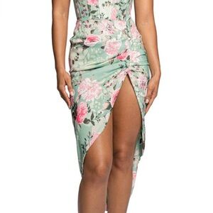 Jluxlabel Mint Emielle Satin Skirt